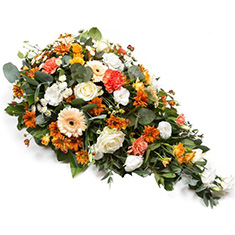 3ft Orange &amp; White Single Ended Spray