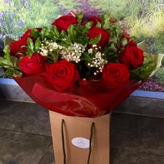 Red rose bouquet